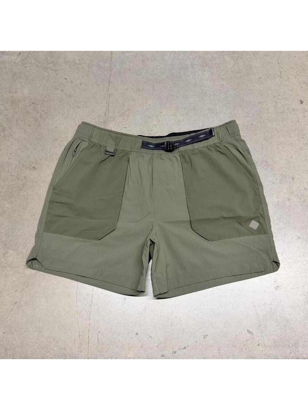 MSRP $75 Roark Military Green Off Grid Series Belted Happy Camper Shorts